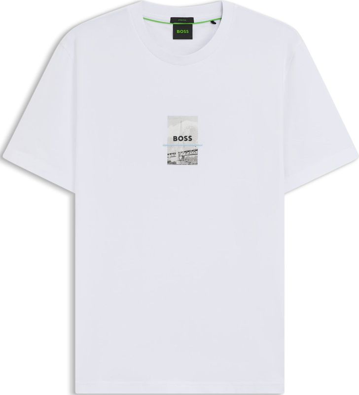 BOSS - 50545869 - T-shirt - Wit - Katoen - Korte Mouwen