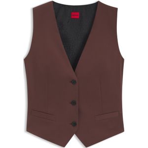Regular-fit gilet van stretchmateriaal