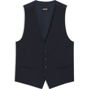Slim-fit gilet van een scheerwolmix
