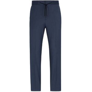 Extra slim-fit broek van materiaal in mohairlook