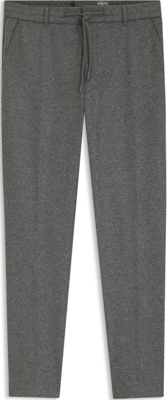 Tapered fit stoffen broek met wol, model 'PERIN'