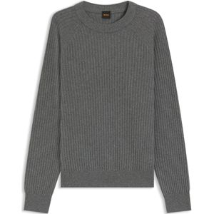 BOSS Orange - Regular Fit - Pullover - Effen - Wolmix