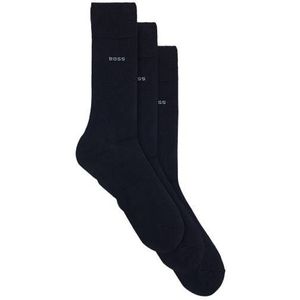 Set van drie paar sokken met normale lengte van stretchmateriaal