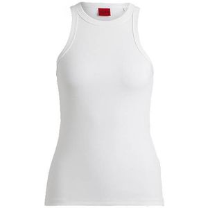 Slim-fit tanktop van een katoenmix