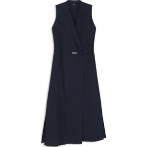 BOSS - Jerseyjurk - Krijtstrepen - Mouwloos - Overslag met Knopen