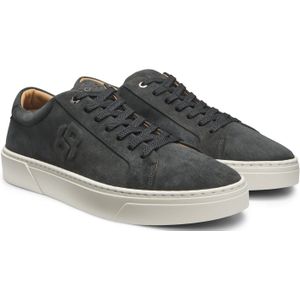 Gary-sneakers van suède in velourslook