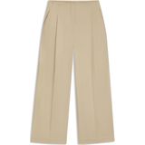 Relaxed-fit broek met hoge taille van stretchkatoen