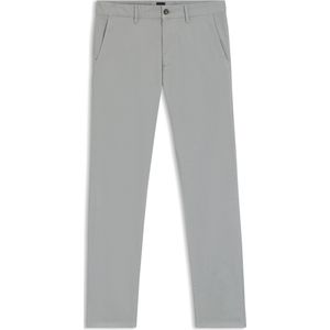 Slim-fit broek in satijn van stretchkatoen