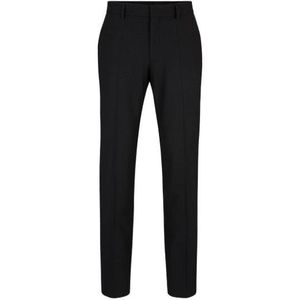 Regular-fit broek van scheerwol met stretch