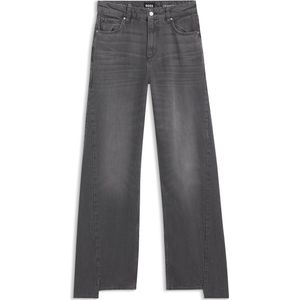 BOSS - Boyfriend-fit Jeans - Grijs - Stevig Denim