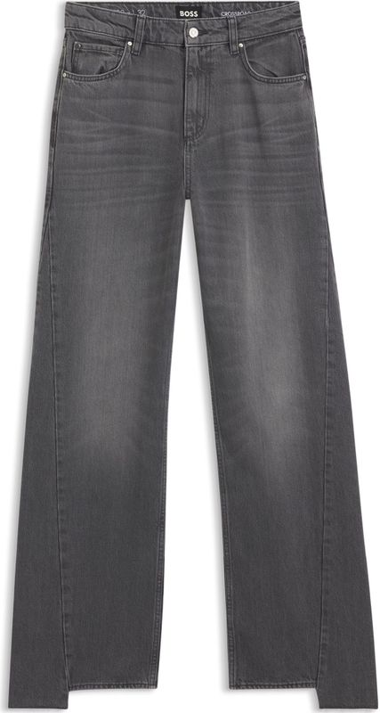BOSS - Boyfriend-fit Jeans - Grijs - Stevig Denim