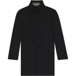 Slim-fit mantel van wol en kasjmier