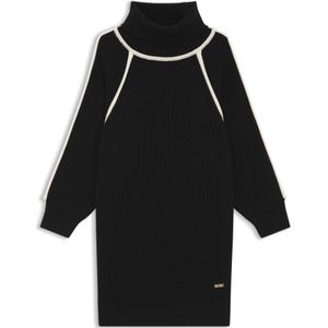 Sweaterjurk voor kinderen met contrastdetails