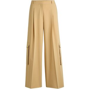 HUGO - Cargobroek - Stretchmateriaal - Grijs