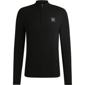 Ruitertrui in troyer-stijl met logopatch