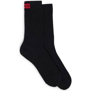 Set van twee paar sokken in een normale lengte met logodetail
