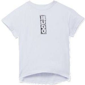 Loose-fit T-shirt van katoen met logo in markeerstijl voor kinderen