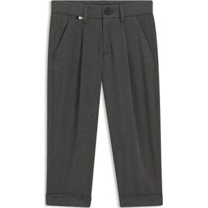 Kinderpantalon van stretchmateriaal met visgraatstructuur