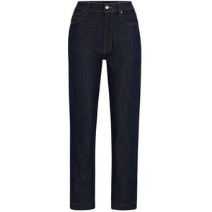 Slim-fit jeans van comfortabel marineblauw stretchdenim