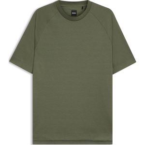 Regular-fit T-shirt van gemerceriseerd stretchmateriaal