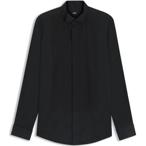 Slim-fit overhemd van gemakkelijk te strijken katoensatijn