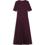 BOSS - FADRIDI - Midi-jurk - Nauwsluitend - Effen - Korte Mouwen