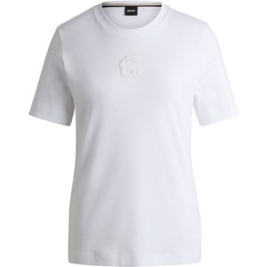 T-shirt van interlocked katoen met Double B-monogram