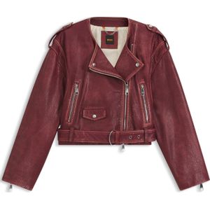 BOSS Orange - SADORA - Leren Jack - Echt Buffelleer - Used Look