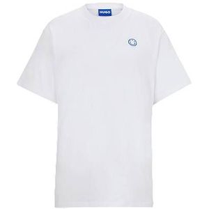 T-shirt van katoenen jersey met logopatch
