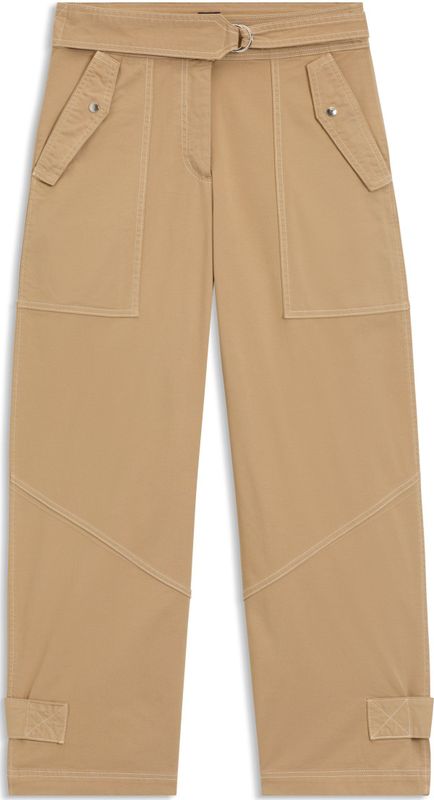 BOSS - Tulia - Broek - Bruin - Casual - Katoen