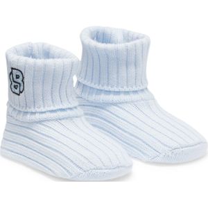 Babypantoffels van gebreide katoen met Double B-monogram