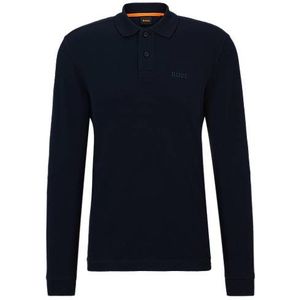 Poloshirt met lange mouwen en logostiksel