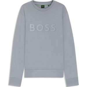 Sweater - Dark Grey - Met Logoprint - Ronde Hals - Lange Mouwen