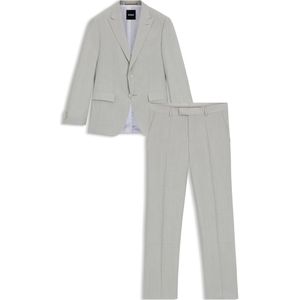 Slim-fit tweedelig pak van scheerwol met dessin