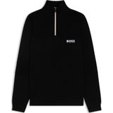 BOSS Menswear - Trui - Waterafstotende Katoenmix - Ritskraag