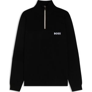 BOSS Menswear - Trui - Waterafstotende Katoenmix - Ritskraag