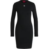 Hugo - Nemalia 1 - Korte Jurk - Zwart - Hoogwaardig Materiaal