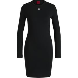 Hugo - Nemalia 1 - Korte Jurk - Zwart - Hoogwaardig Materiaal