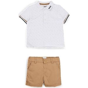 Set van polo en shorts voor baby’s in een cadeaubox