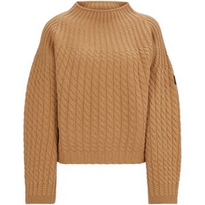 Kortere trui van wol en kasjmier voor de ruitersport