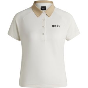 Polo met color-blocking en logodetail