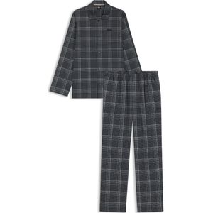 Geruite pyjama met logostiksels in cadeaubox