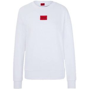 Regular-fit katoenen sweater met logolabel