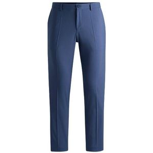 Moderne broek van een hoogwaardige wolmix met stretch