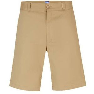 Regular-fit shorts van katoenen twill met regular-rise taille