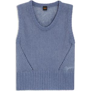 Relaxed-fit top met losjes gebreide structuur