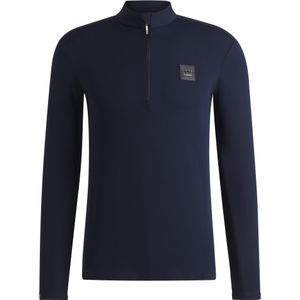 Trainingsshirt met rits voor ruiters van stretchmateriaal