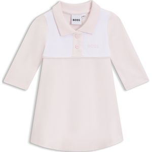 Babyjurkje in stretchkatoen met polokraag