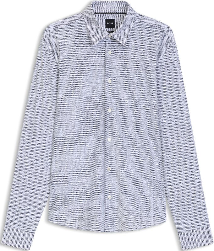 Boss - Roan Kent C1 - Overhemd - Zwart - Slim-fit - High Stretch