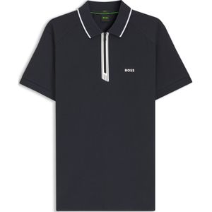 Slim-fit polo met ritssluiting